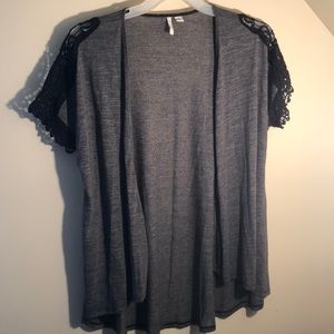 Sweater grey with black sleeves size small EST.1946